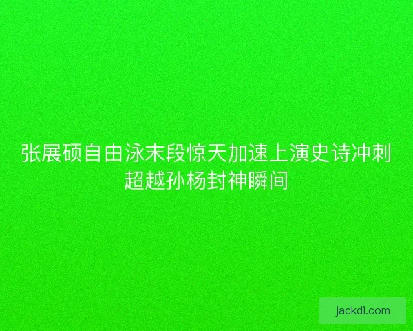 张展硕自由泳末段惊天加速上演史诗冲刺超越孙杨封神瞬间 张展硕自由泳末段惊天加速上演史诗冲刺超越孙杨封神瞬间